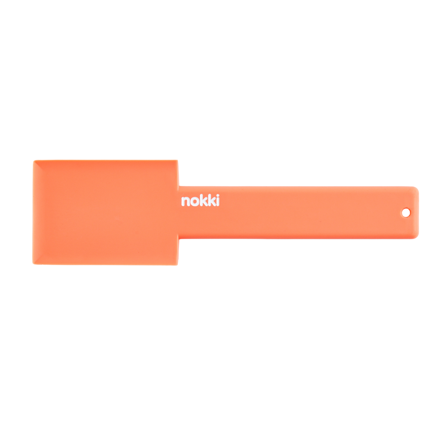 range nokki portafilter spatula on white background
